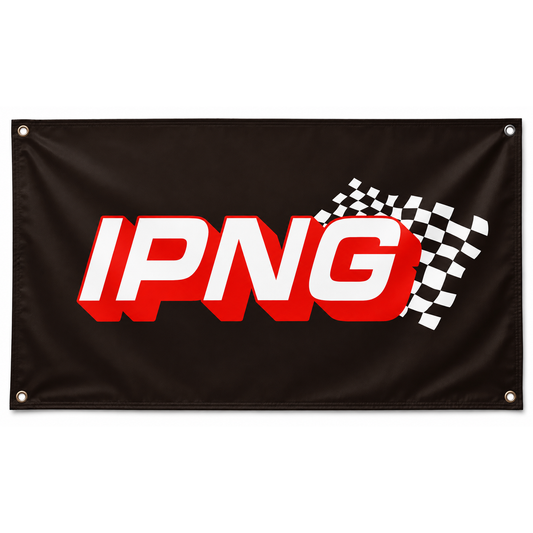 IPNG Automotive motorsport banner 150cm x 90cm