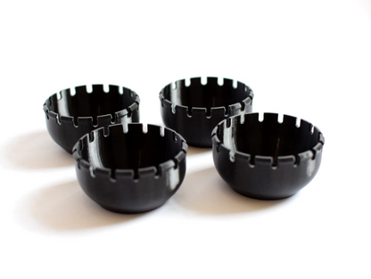 Classic Mini 10" steel wheel centre cap blanks x4 – alternate view 4