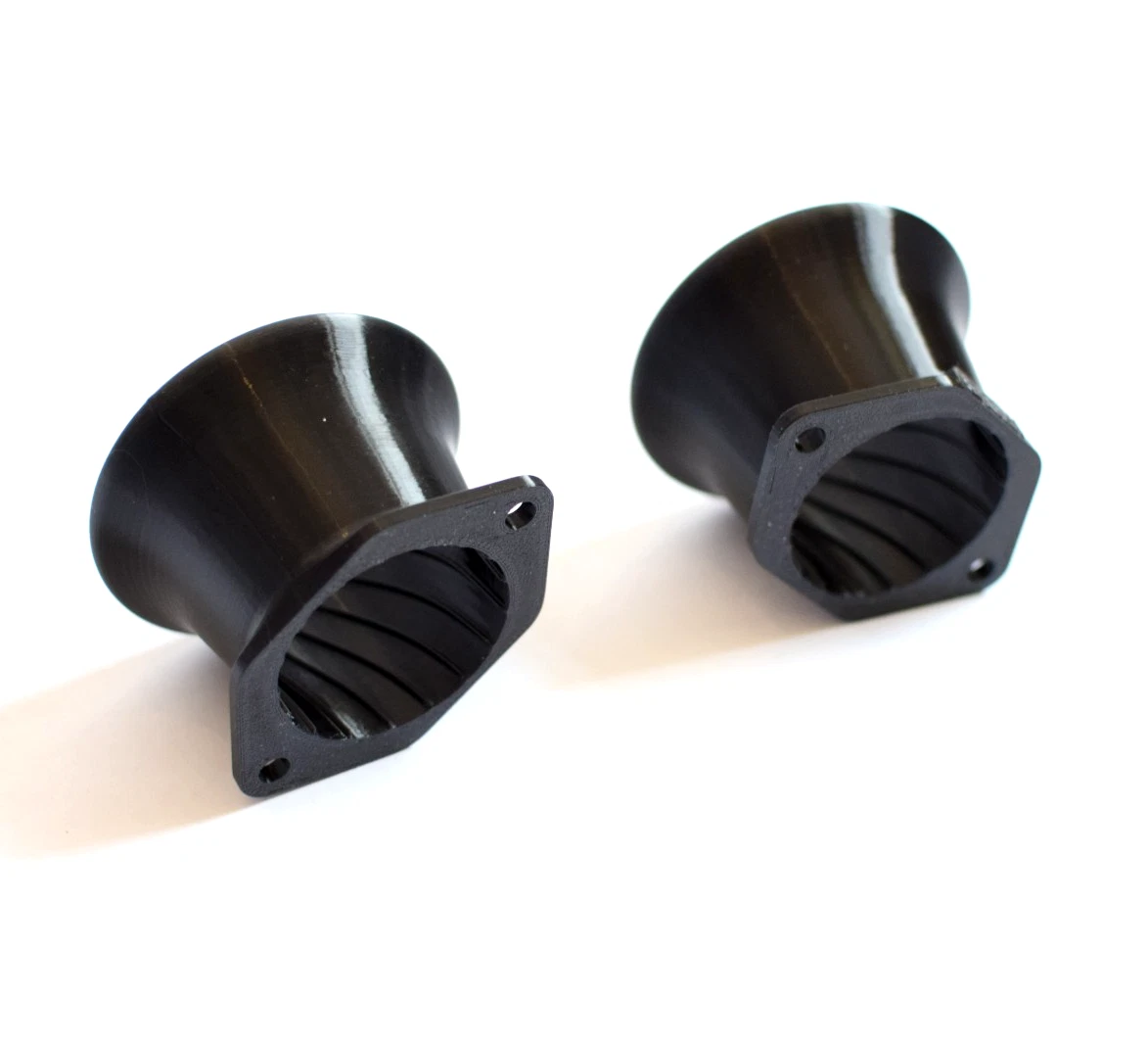 Weber DCOE40 / Dellorto 40 2" Vortex velocity stacks – alternate view 3