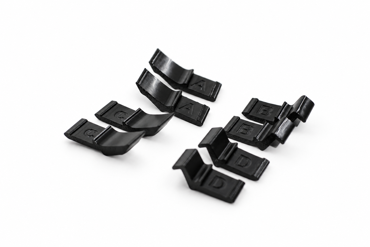 VW Lupo GTI IPNG tow eye cover replacement clip set A B C D