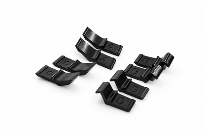 VW Lupo GTI IPNG tow eye cover replacement clip set A B C D
