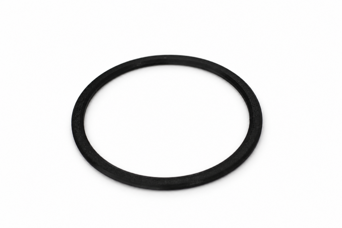 Angled view of IPNG flexible TPU right-hand fresh air intake gasket