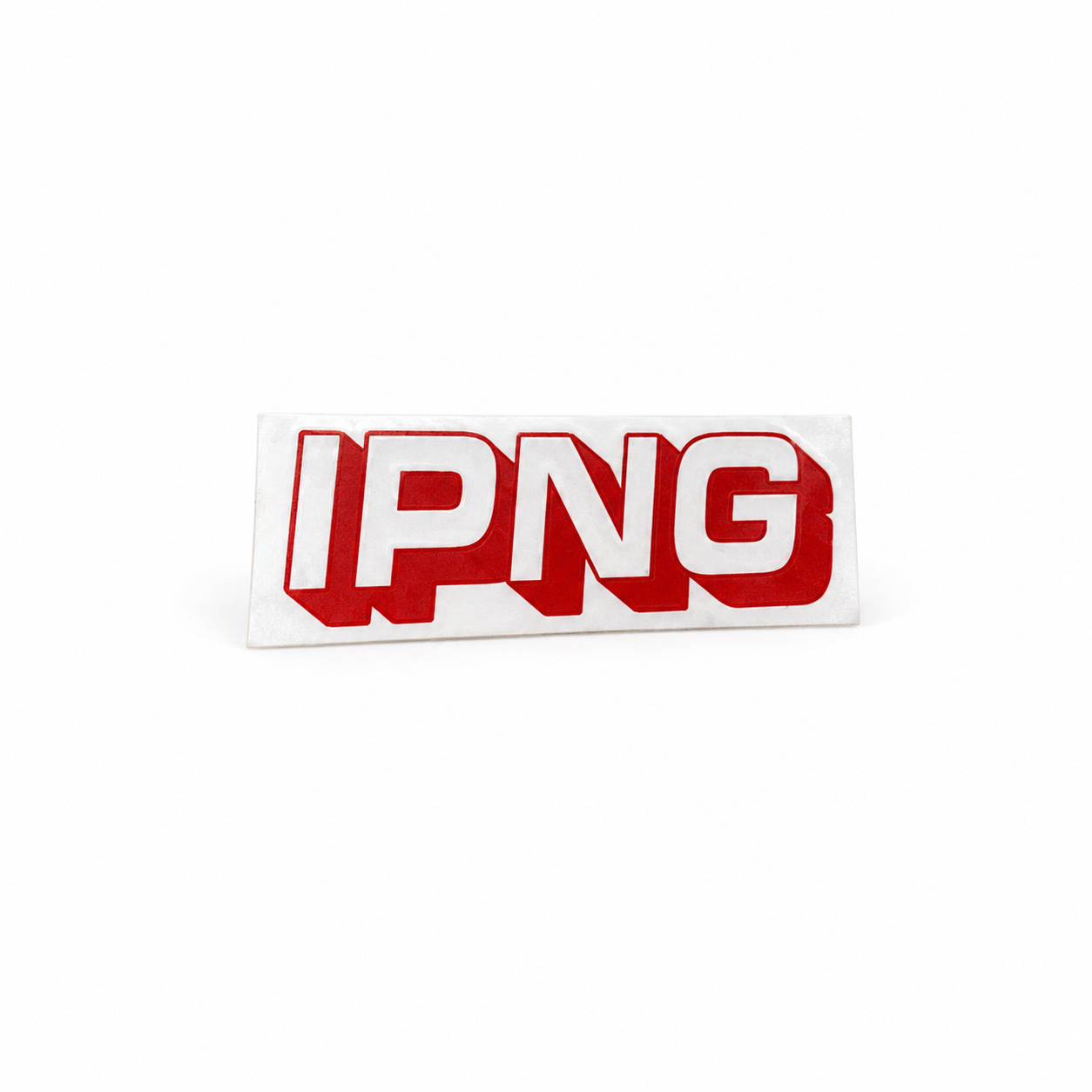 IPNG red motorsport logo decal 4 inch